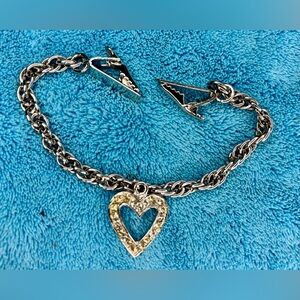 Silver Heart Charm Bracelet